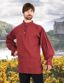 Festival shirt in wine. Also in natural and black.