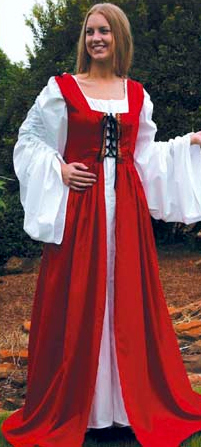 Fair Maiden overdress in red