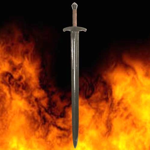 Black Prince Latex Sword -- authentic details in a safe weapon for live action roleplays.