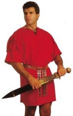 Roman tunic in red