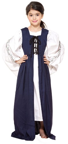 Medieval Market Dress in navy