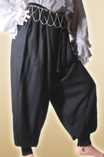 Harem-Pirate Pants in black, available in five other colors.
