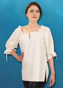 Hand-stiched, hand-woven blouse.