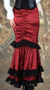Victorian Countess Skirt, back view.