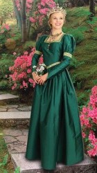 Windsor Gown ,in  green.