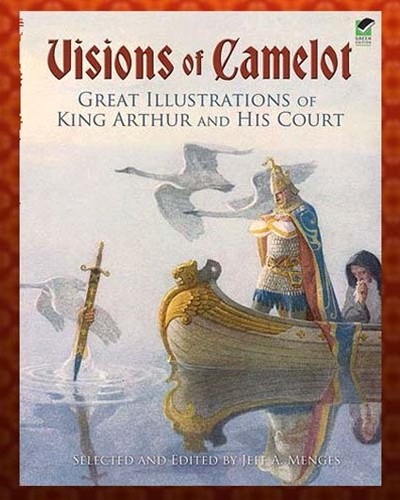 Visions of Camelot - superb collection of color and black and white illustrations of Medieval times and the chivalric code