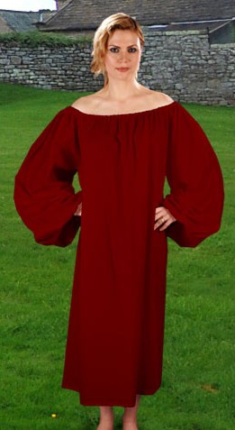 Renaissance Chemise in red, four other colors available.