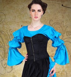 Lady of the Manor overbust corset in black