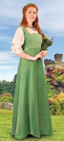 Mulberry Faire Overdress in soft green