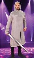 Lightweight polycotton faux chainmail tunic and coif