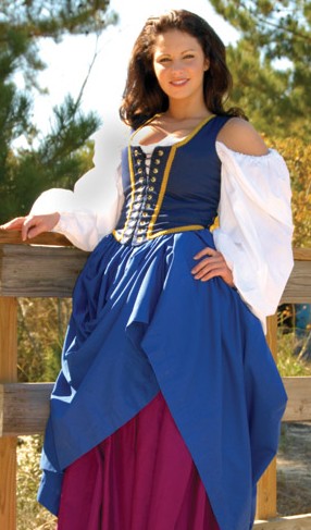 Locklace Bodice in navy, 3 other colors.