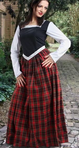 Highland Dressbodice, skirt and chemise in one!