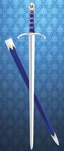 The Sword of Branham Moor, shown with scabbard.