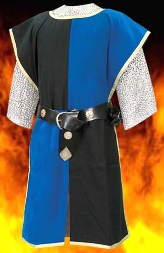 Knightly Tabard in blue and black