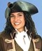 Capt. Jack Leather Pirate Hat in dark brown or black.