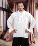 Francis Drake shirt it white, also available in black.