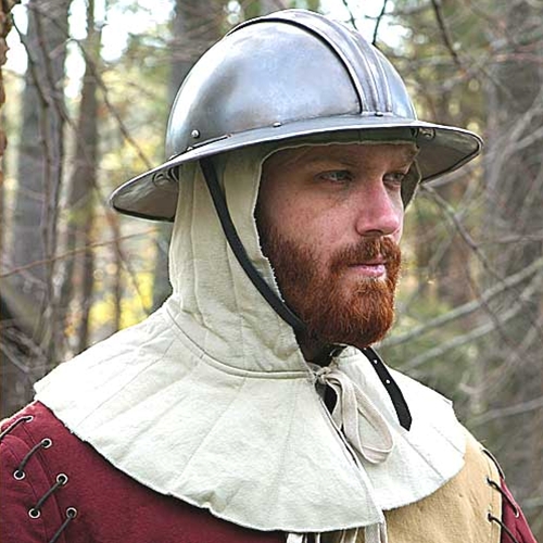 Padded coif for Medieval knights and warriors.
