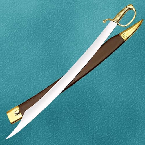 Pirate Falchion - Short Sword with sold brass grip