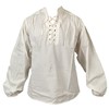 Period cotton shirt in natural.